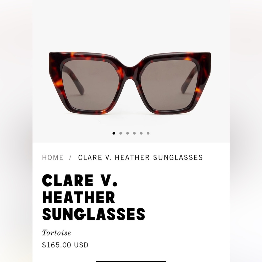 Clare V Heather sunglasses in tortoise